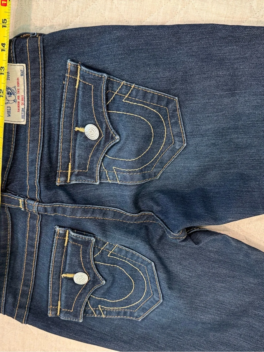 True Religion Dark Blue Women's Skinny Jeans Sz 27